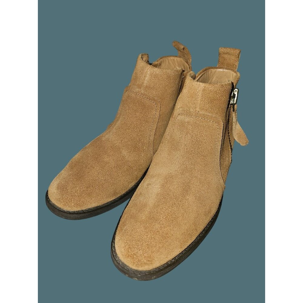 Ugg Upper Suede Side Zip Aureo Ankle Booties Women Size 6.5 - Picture 3 of 10